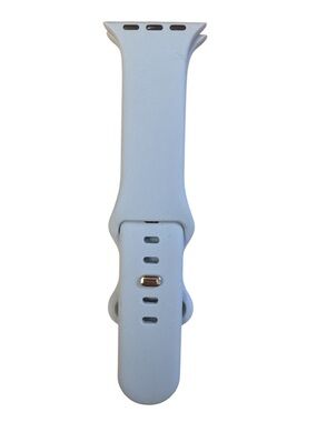 Light Blue Silicone Smartwatch Band - Compatible Replacement